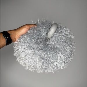 JW PEI Gray Fluffy Bag